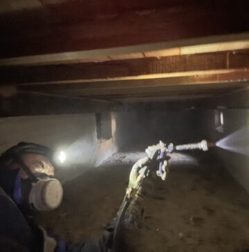 大分市U様邸シロアリ予防施工写真