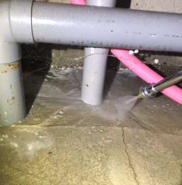 大分市某所売家シロアリ予防施工写真