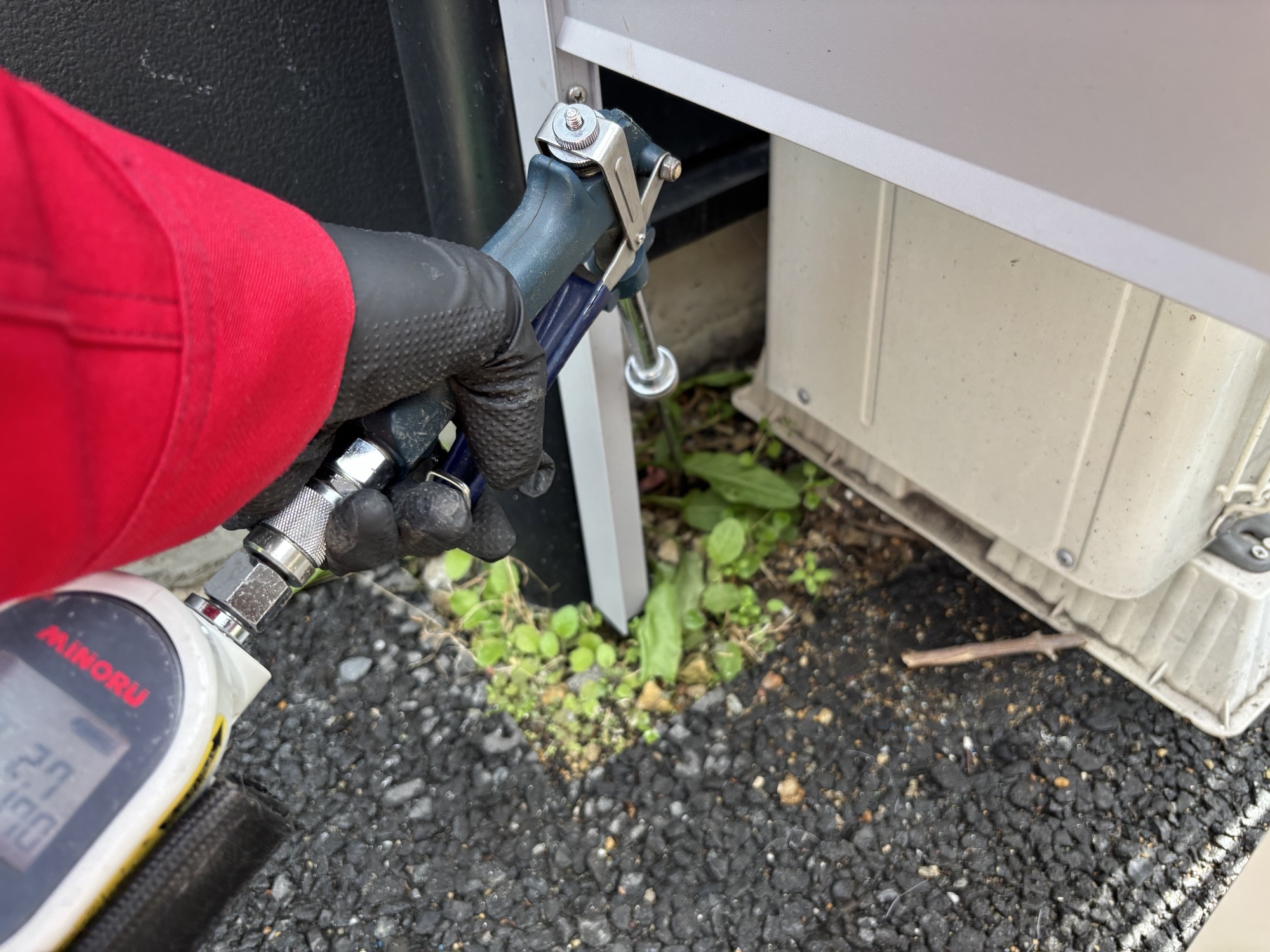 大分市Y様邸シロアリ予防　外周施工施工写真