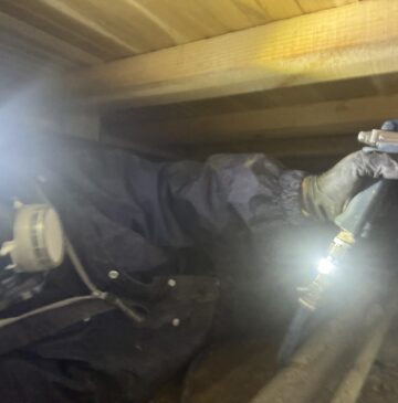 豊後大野市犬飼町O様貸家シロアリ予防施工写真